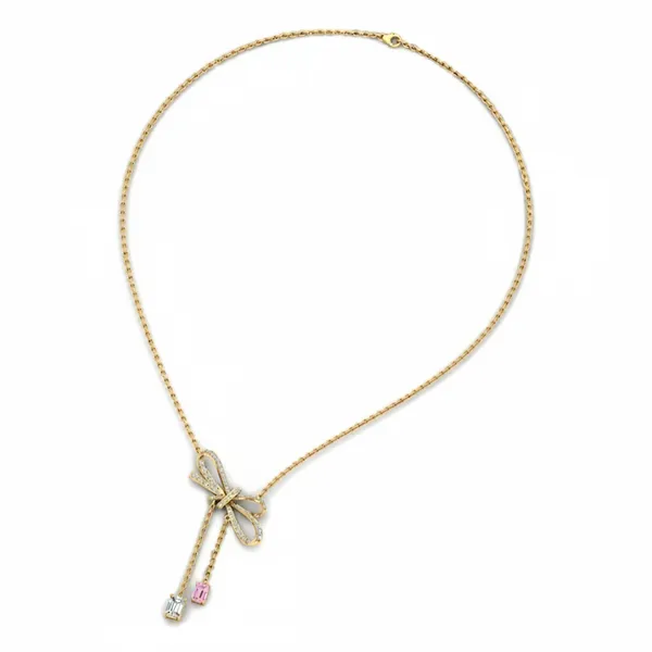 Dazzling Statement Diamond Necklace - View 3