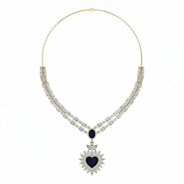 Glittering Twilight Diamond Necklace - Laboratory-Grown Diamond Necklace