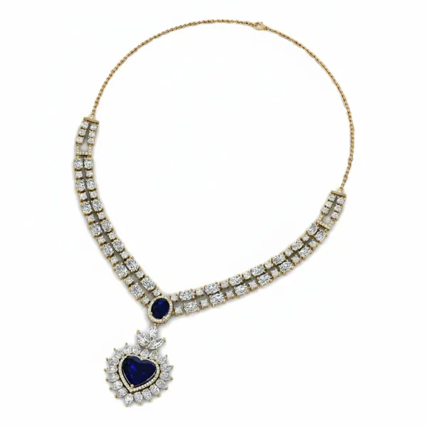 Glittering Twilight Diamond Necklace - View 3