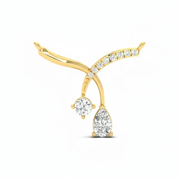 Exquisite Modern Diamond Mangalsutra - View 2