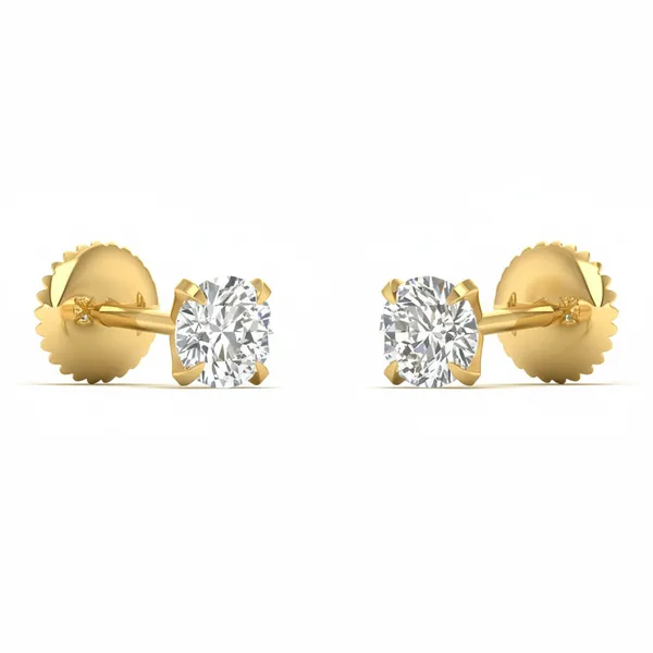 Harmonie Lattice Diamond Studs - View 2