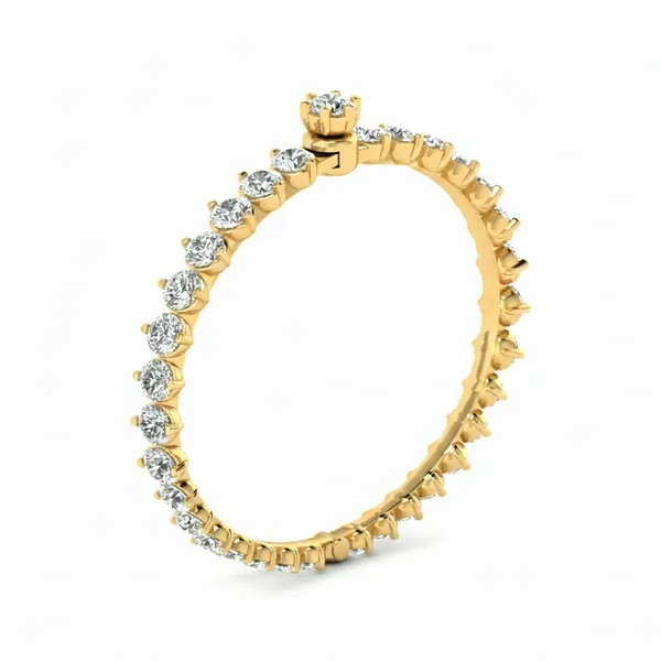 Ravishing Moonbeam Diamond Bangle - View 2