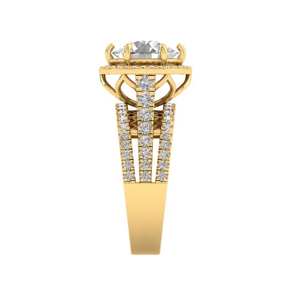 Serene Bypass Diamond Ring - View 4