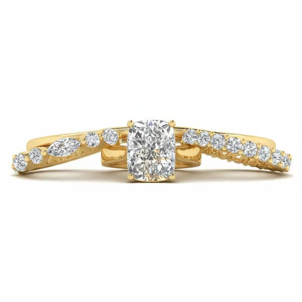 Enchanting Three-Stone Diamond Ring - View 2