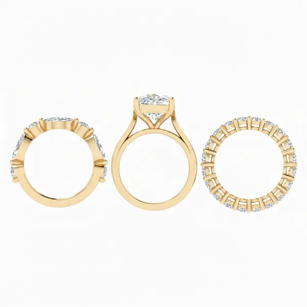 Enchanting Three-Stone Diamond Ring - View 3