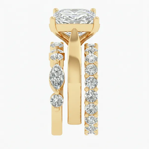 Enchanting Three-Stone Diamond Ring - View 4