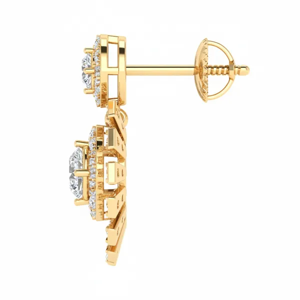 Taormina Peony Tiered Earrings - View 3