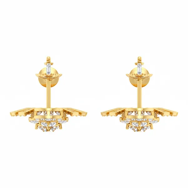 Taormina Peony Tiered Earrings - View 4