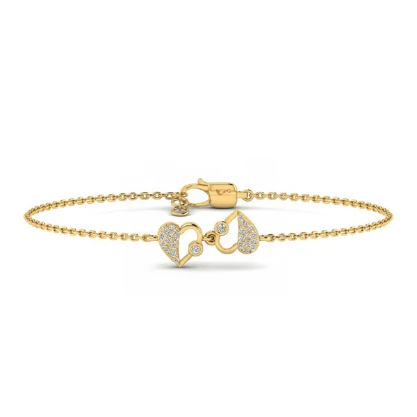 Luxurious Filigree Diamond Bracelet - Laboratory-Grown Diamond Ladies Bracelet
