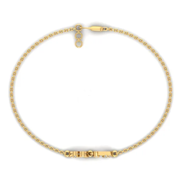 Luxurious Filigree Diamond Bracelet - View 3