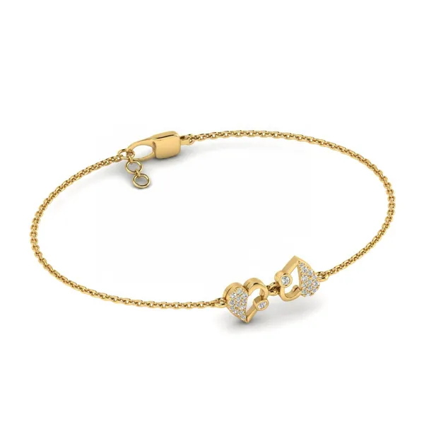 Luxurious Filigree Diamond Bracelet - View 4