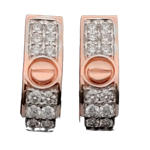 Opulent Petal Diamond Bali Earrings - Laboratory-Grown Diamond Bali Earrings