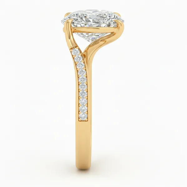 Sparkling Grandeur Diamond Ring - View 4