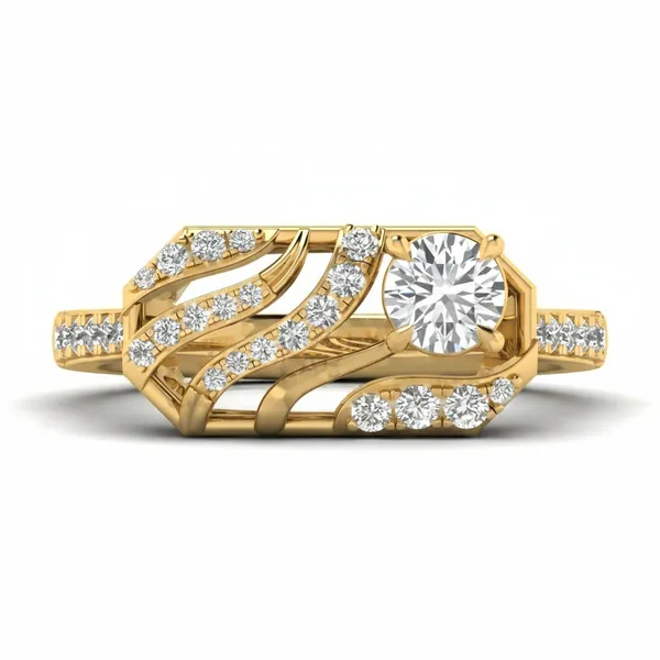 Pristine Micropave Diamond Ring - View 2