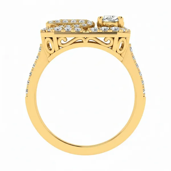 Pristine Micropave Diamond Ring - View 3