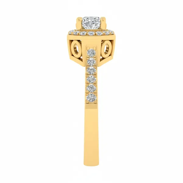Pristine Micropave Diamond Ring - View 4