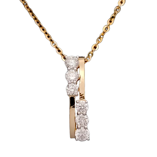 Delicate Dawn Diamond Pendant with Chain - Laboratory-Grown Diamond Pendant with Chain