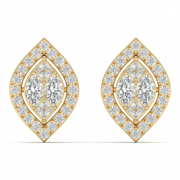Valentina Butterfly Pendant Earrings - Laboratory-Grown Diamond Earrings