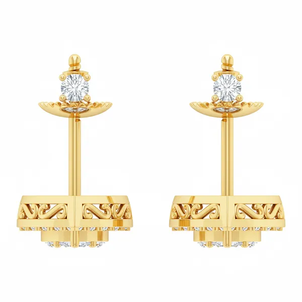 Valentina Butterfly Pendant Earrings - View 4