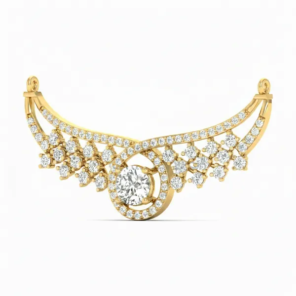Imperial Elegant Diamond Mangalsutra - View 2