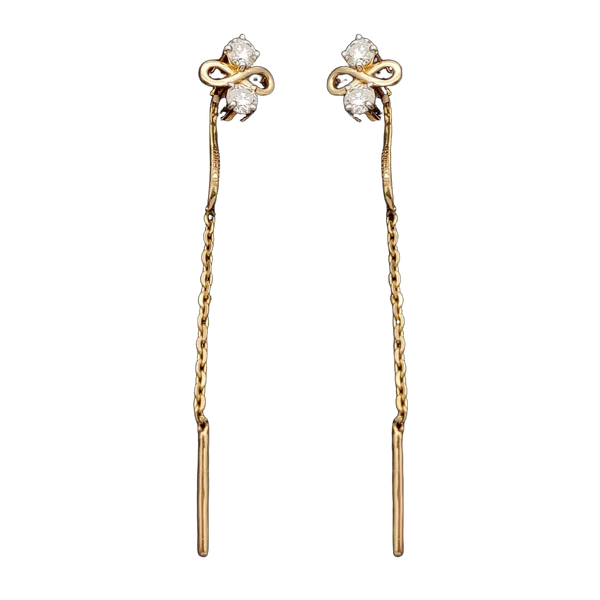 Delicate Blossom Diamond Earring & Mangalsutra Set MNEH1210