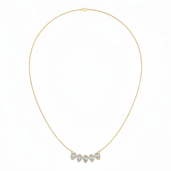 Refined Matinee Diamond Necklace - Laboratory-Grown Diamond Necklace