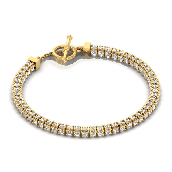 Dreamy Floral Diamond Bracelet - View 4