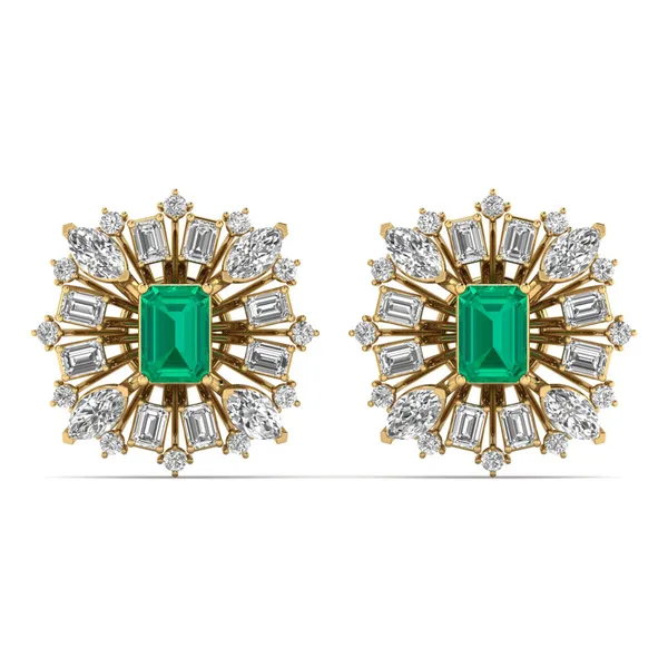 Calista Dangle Earrings - Laboratory-Grown Diamond Earrings
