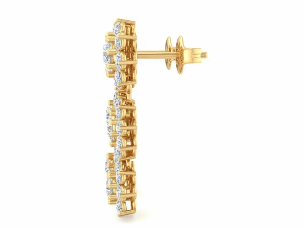 Kiara Crest Swing Earrings - View 3
