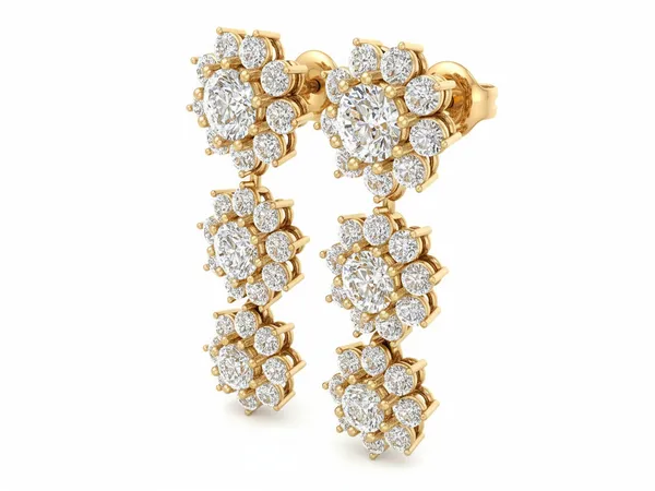 Kiara Crest Swing Earrings - View 4