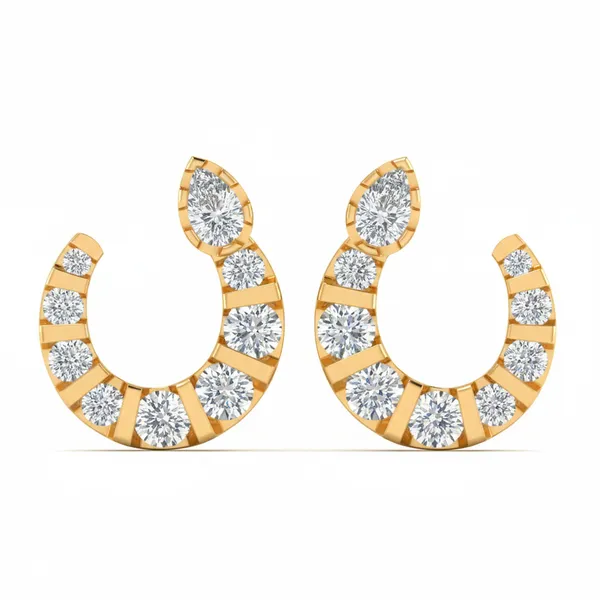 Lysandra Cluster Earrings - Laboratory-Grown Diamond Earrings