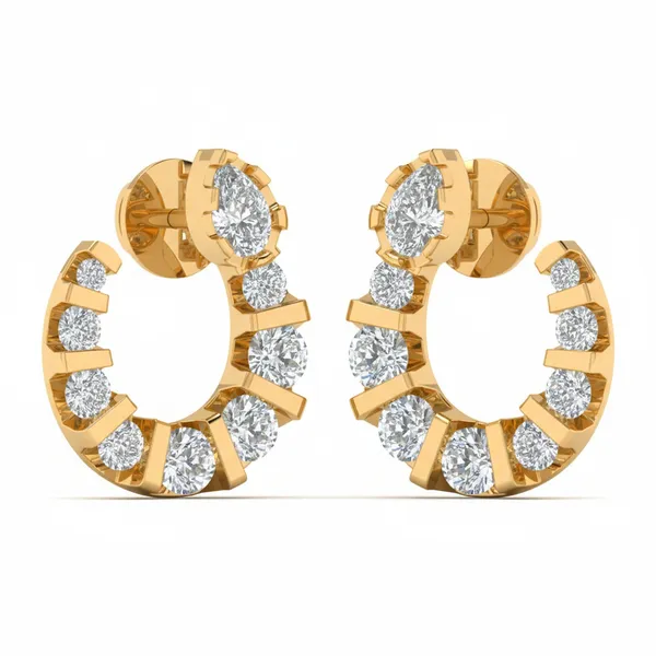 Lysandra Cluster Earrings - View 2