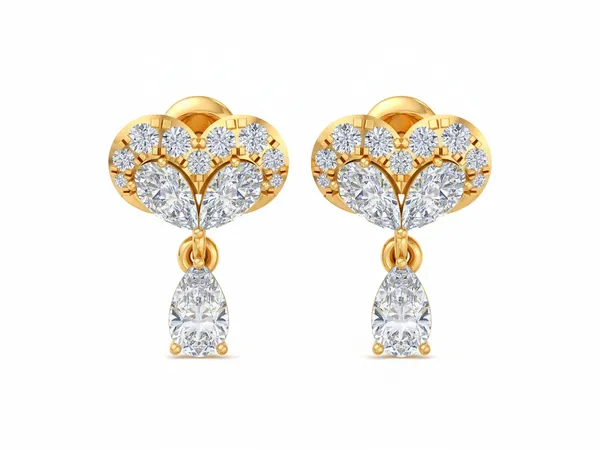 The Aeterna Lily Cluster Earrings - Laboratory-Grown Diamond Earrings