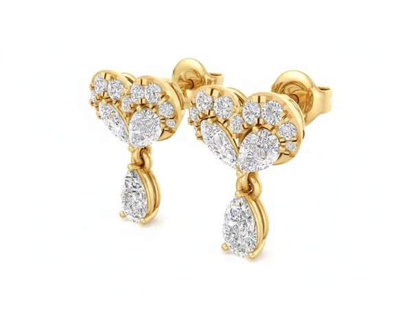 The Aeterna Lily Cluster Earrings - View 4