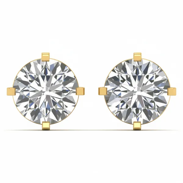 The Cressida Tiara Diamond Studs - Laboratory-Grown Diamond Earrings