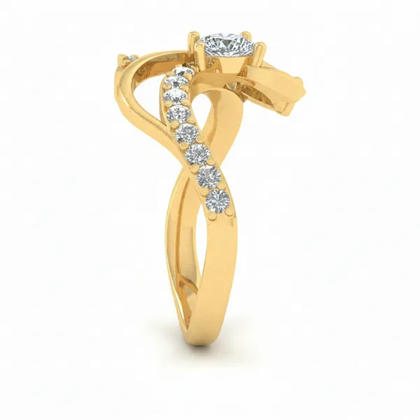 Striking Art Deco Diamond Ring - View 4