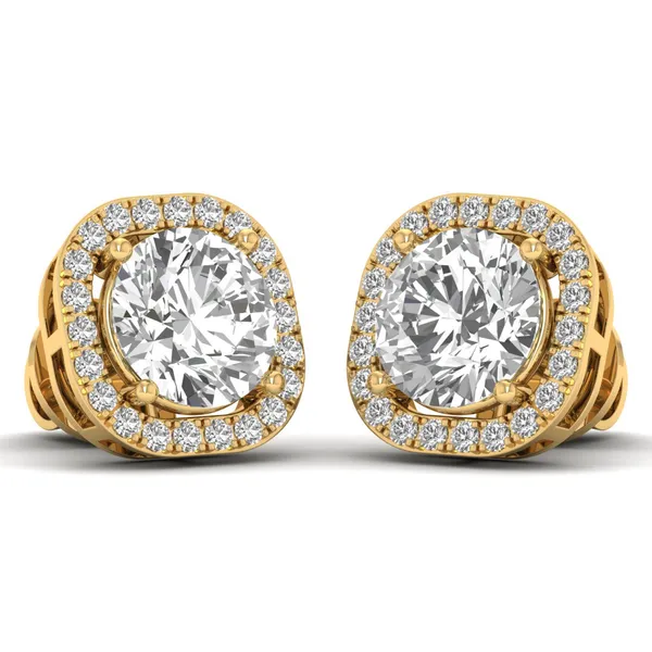 The Stellaire Iris Linear Drop Earrings - View 2