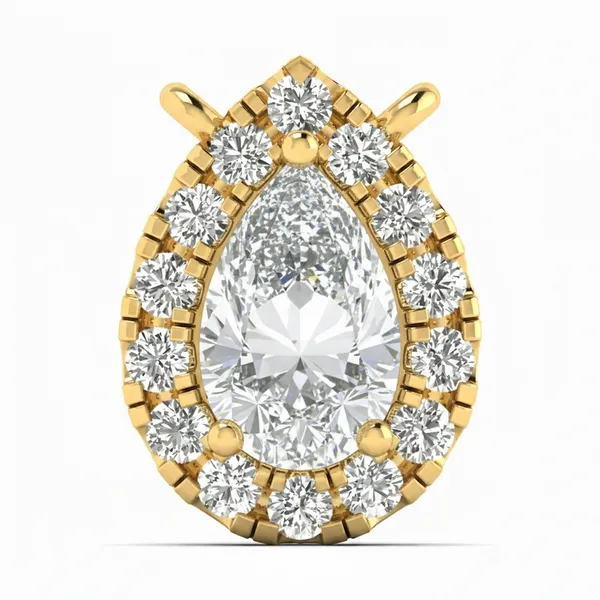 Graceful Floral Diamond Pendant - Laboratory-Grown Diamond Pendant