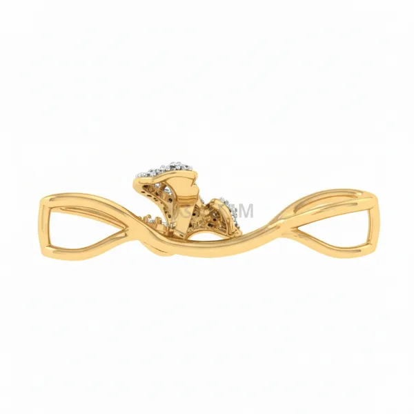 Captivating Marquise Diamond Pendant - View 3
