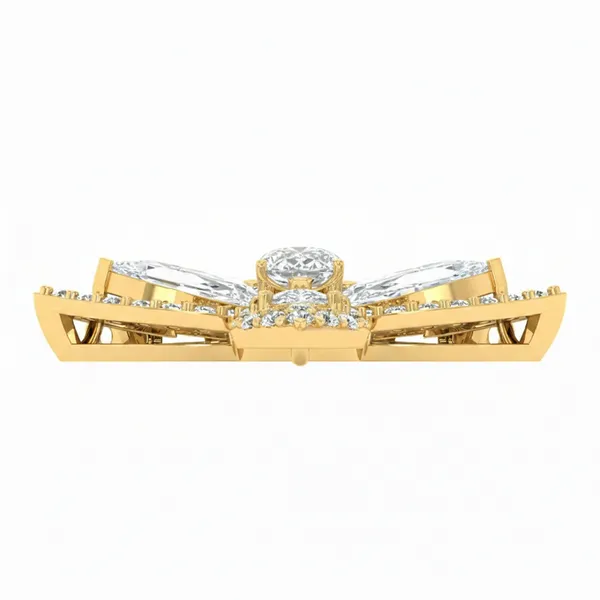 Imperial Geometric Diamond Pendant - View 4