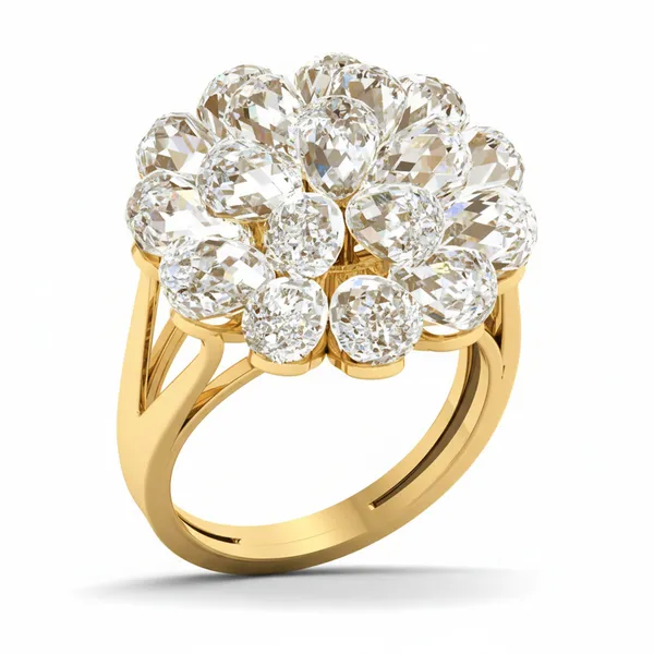 Sleek Micropave Diamond Ring - Laboratory-Grown Diamond Ladies Ring
