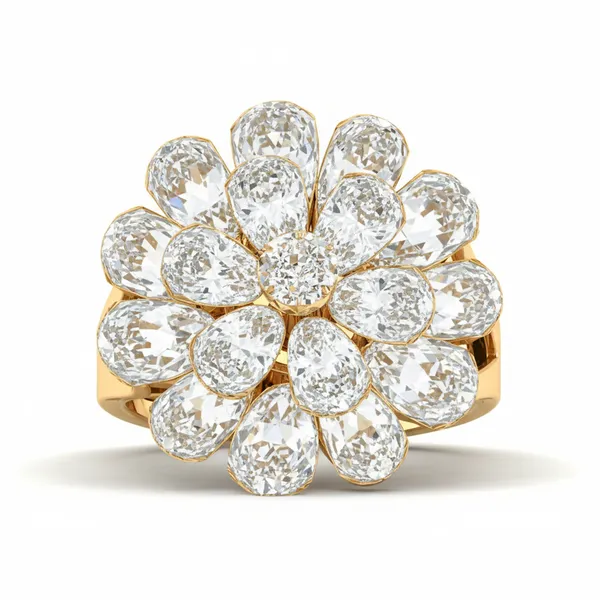 Sleek Micropave Diamond Ring - View 2