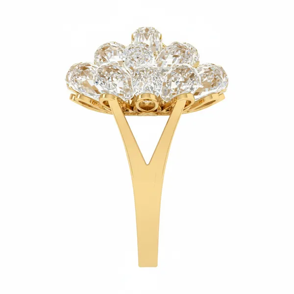 Sleek Micropave Diamond Ring - View 4