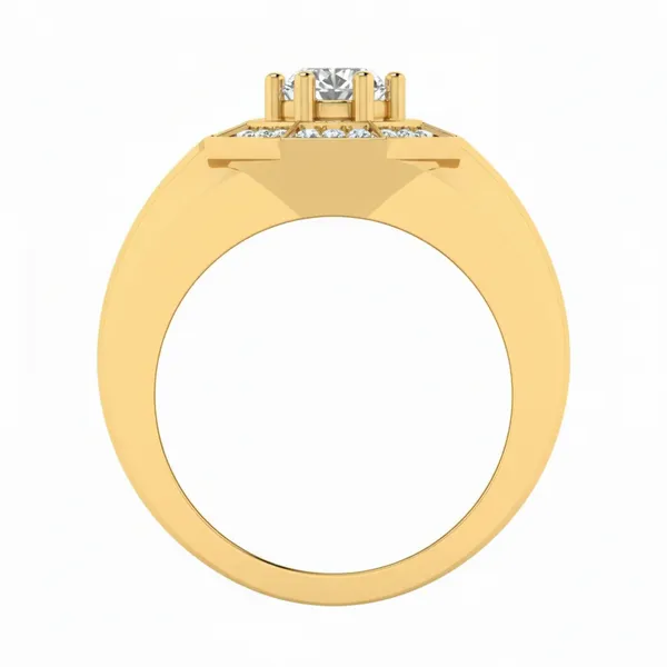 Stunning Ribbon Diamond Ring - View 3