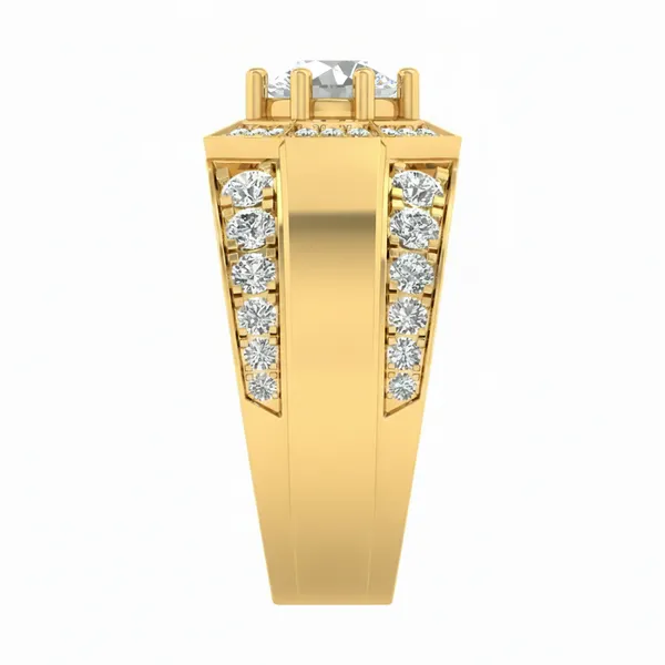 Stunning Ribbon Diamond Ring - View 4