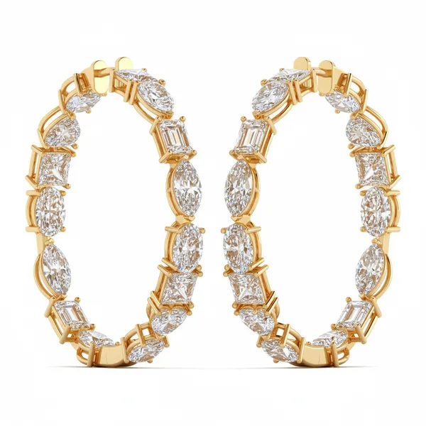 The Primavera Arabesque Multi-Stone Earrings - View 2