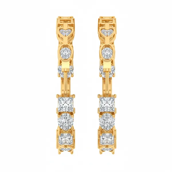 The Primavera Arabesque Multi-Stone Earrings - View 4