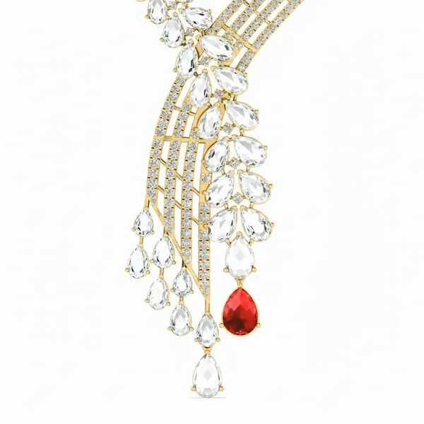 Sublime Waterfall Diamond Necklace - View 4