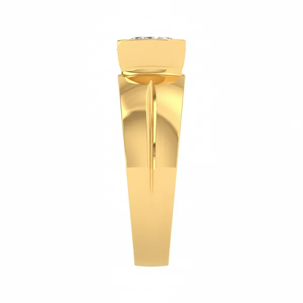 Sleek Lattice Diamond Ring - View 4