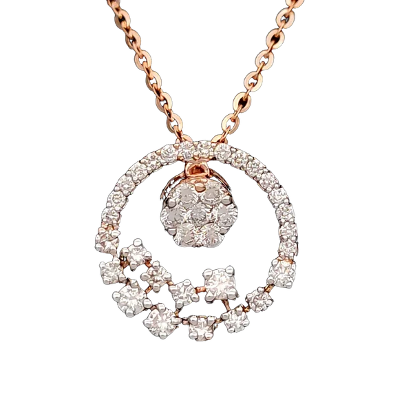 Luminous Mirage Diamond Pendant with Chain - Laboratory-Grown Diamond Pendant with Chain